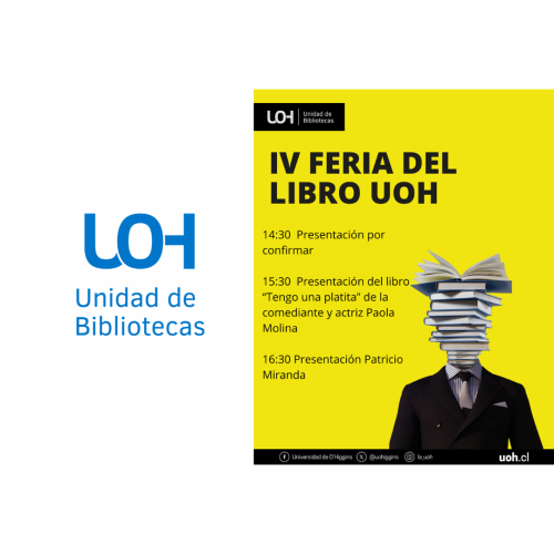 La Universidad de O’Higgins celebra el Mes del Libro con su IV Feria del Libro UOH 2026 en doble jornada: Campus Colchagua y Campus Rancagua
